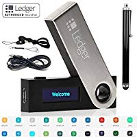 Ledger Nano S Bitcoin Wallet Ethereum Crypto Altcoin Litecoin Ripple With MicroUSB Cable Lanyard & Zeox Stylus Pen